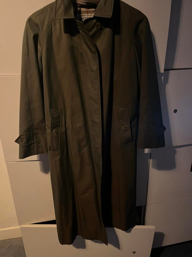 Burberry jas, Kleding | Heren, Ophalen of Verzenden, Gedragen, Maat 46 (S) of kleiner, Groen