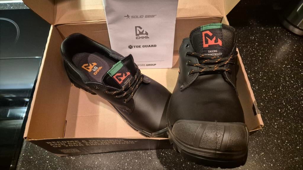 Emma Veiligheidsschoenen - Nieuw! Maat 45, Tuin en Terras, Werkkleding, Schoenen, Kinderen, Ophalen of Verzenden, Zo goed als nieuw