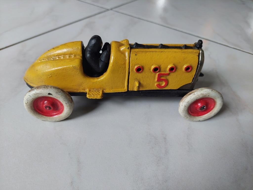 Vintage gietijzeren Speelgoed Racewagen jaren 30, Antiek en Kunst, Antiek | Speelgoed, Ophalen