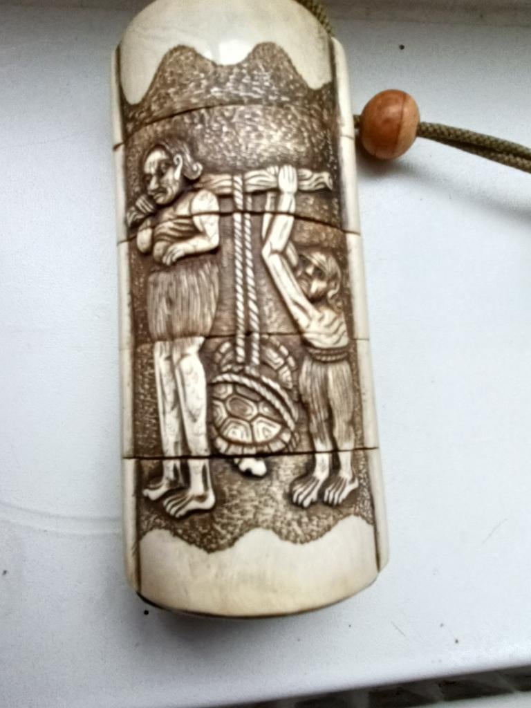 Antieke Japanse inro Meiji, Antiek en Kunst, Ophalen of Verzenden