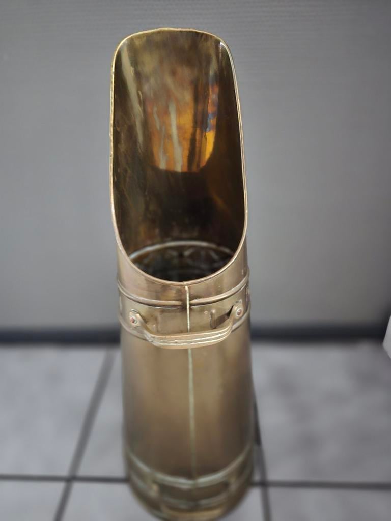 Antieke koperen kolenkit / haardemmer, Antiek en Kunst, Antiek | Koper en Brons, Ophalen, Koper