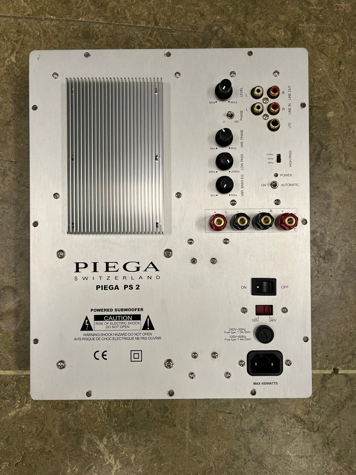 Piega PS2 subwoofer module, gereviseerd, Ophalen, Refurbished, Subwoofer, Overige merken