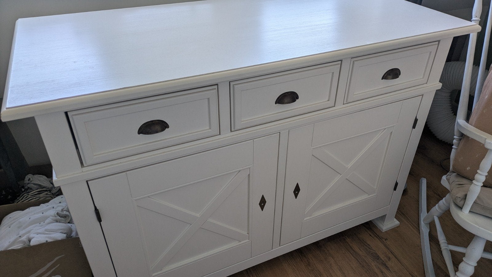 Houten Commode met Lades en Kastruimte, Ophalen, Gebruikt, 50 tot 70 cm, 100 cm of meer