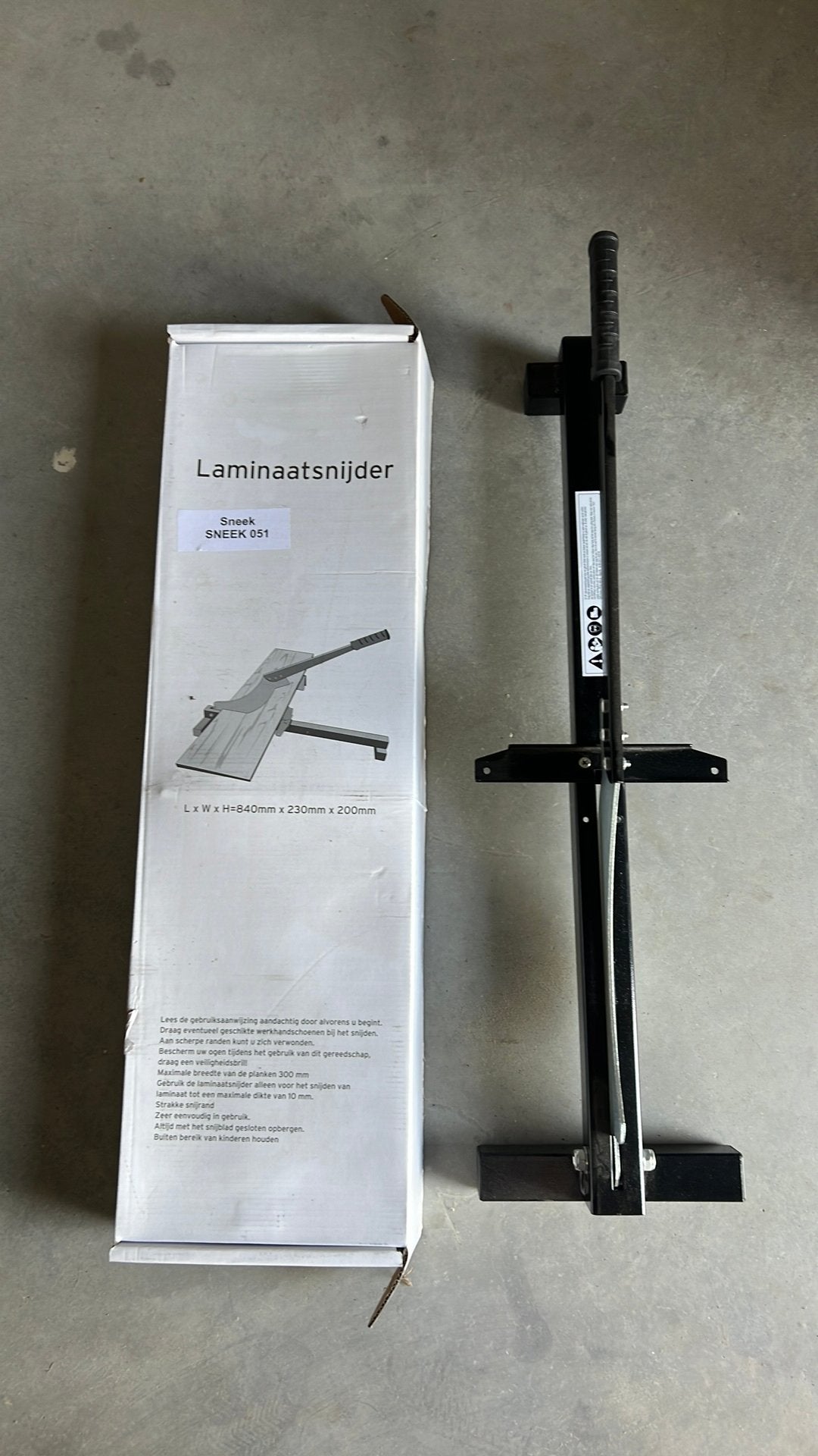 Laminaatsnijder, Ophalen, 50 tot 150 cm, Zo goed als nieuw, 10 m² of meer