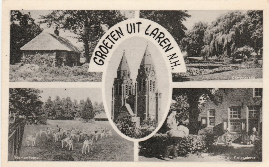 groeten uit laren, Ophalen of Verzenden, 1940 tot 1960, Noord-Holland