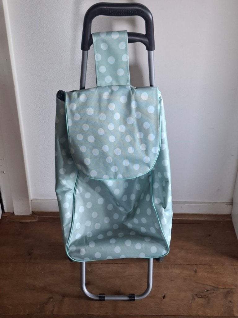 Boodschappen trolley, 30 cm of meer, Zo goed als nieuw, 75 cm of meer, Groen