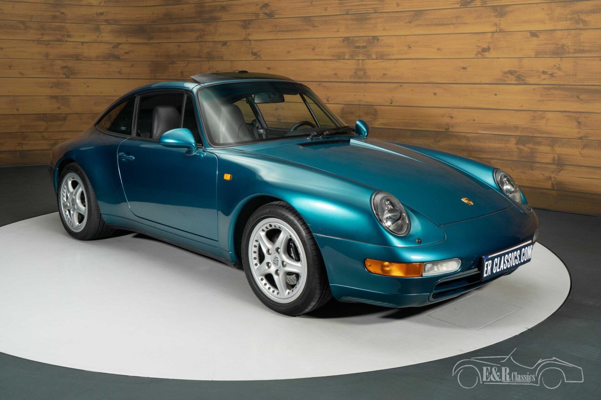 Porsche 911 Targa Cabriolet | 1995, Auto's, Automaat, Achterwielaandrijving, Zwart, Leder