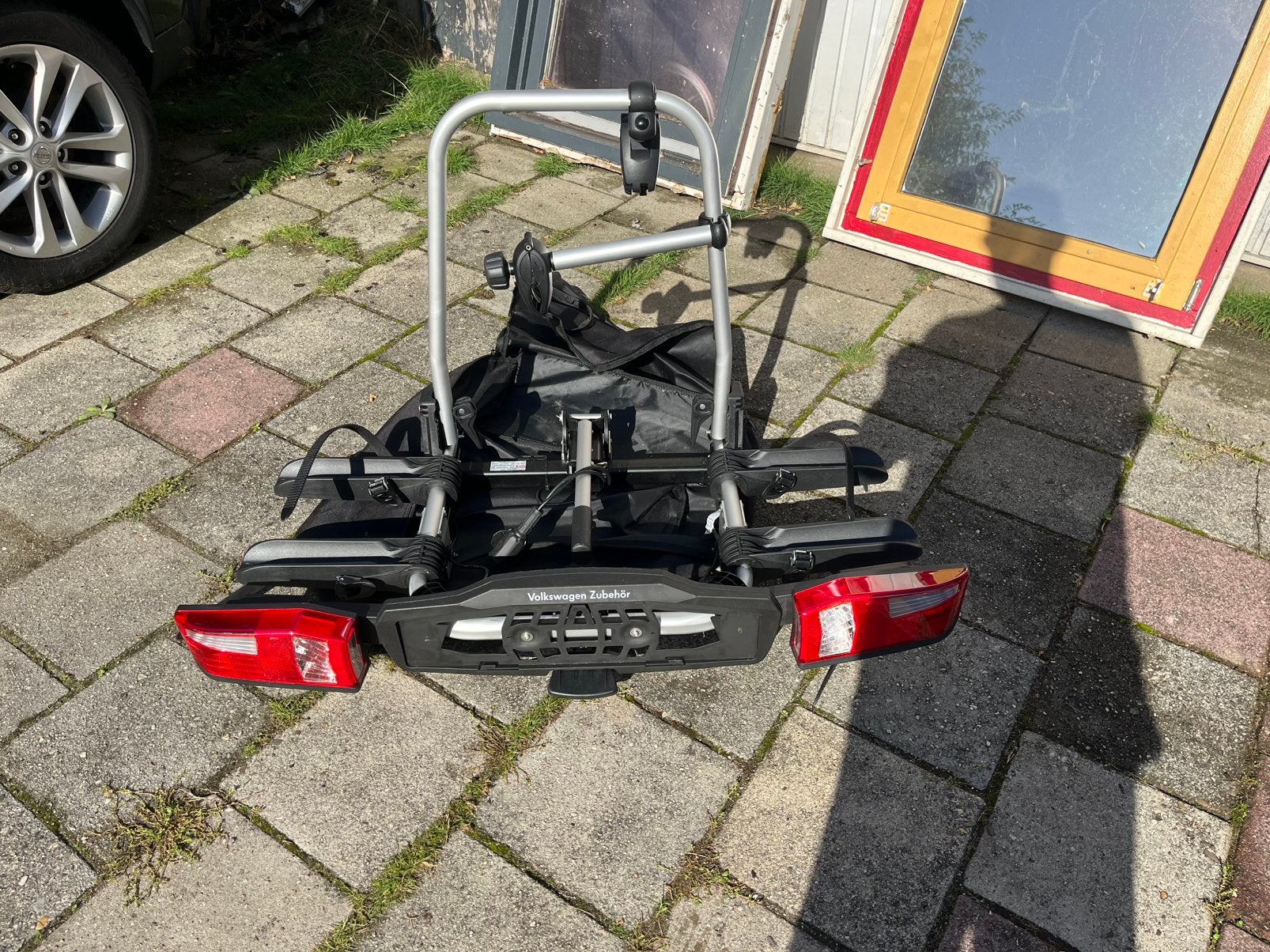 Orginele volkswagen fietsendrager., Ophalen, Zo goed als nieuw, Brede banden, 2 fietsen