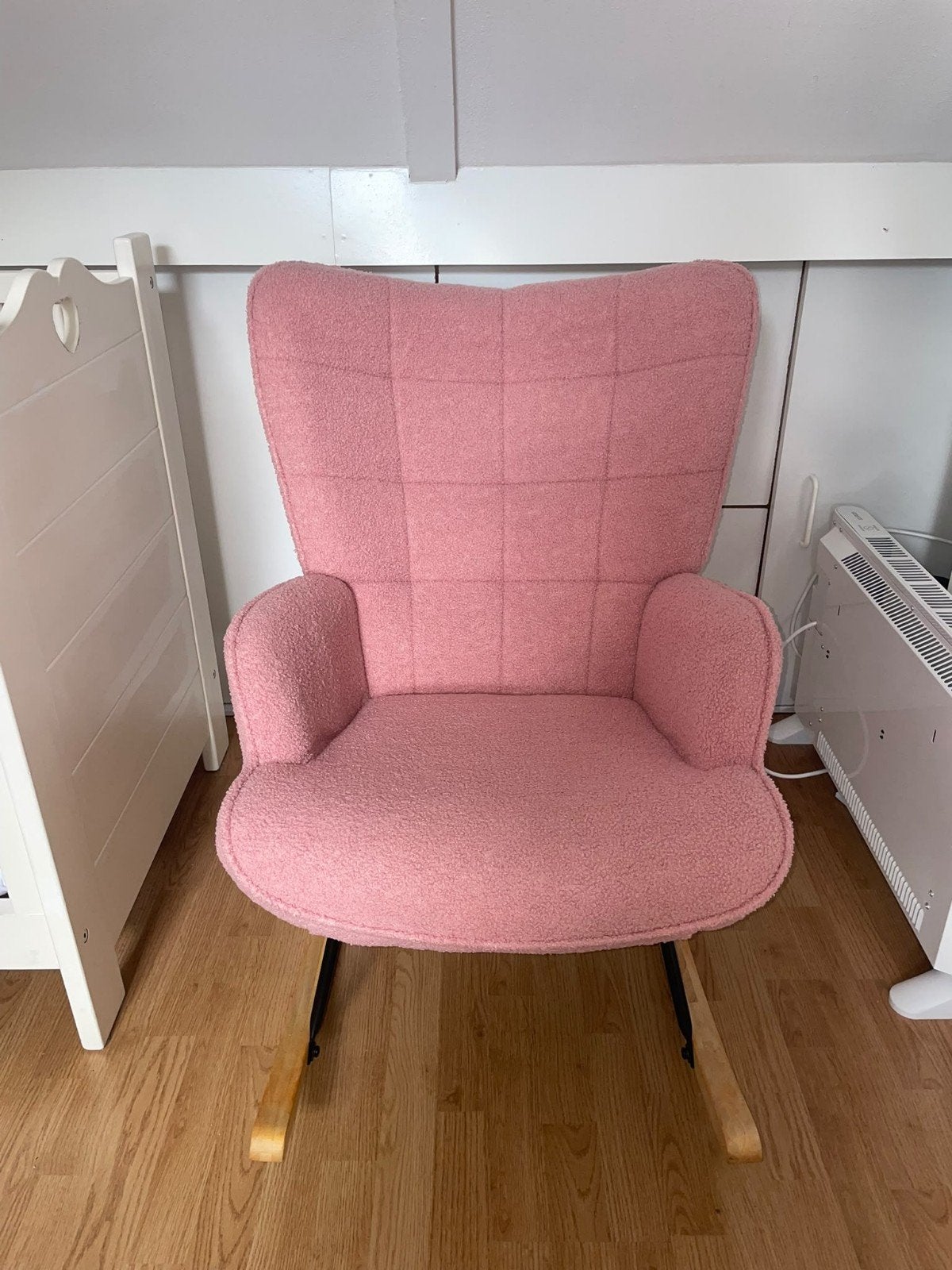schommelstoel roze, Ophalen, Overige materialen, Overige kleuren, Zo goed als nieuw
