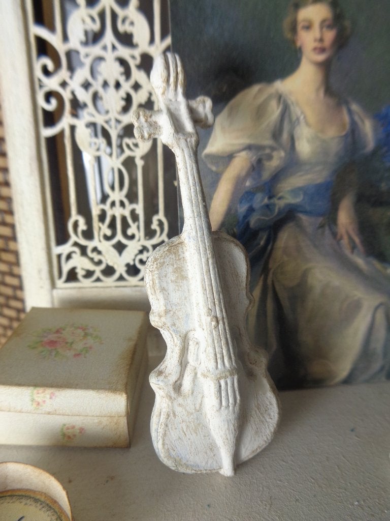 Mooie viool…..Poppenhuis 1:12…(Foto E7), Ophalen of Verzenden, Nieuw, Poppenhuis