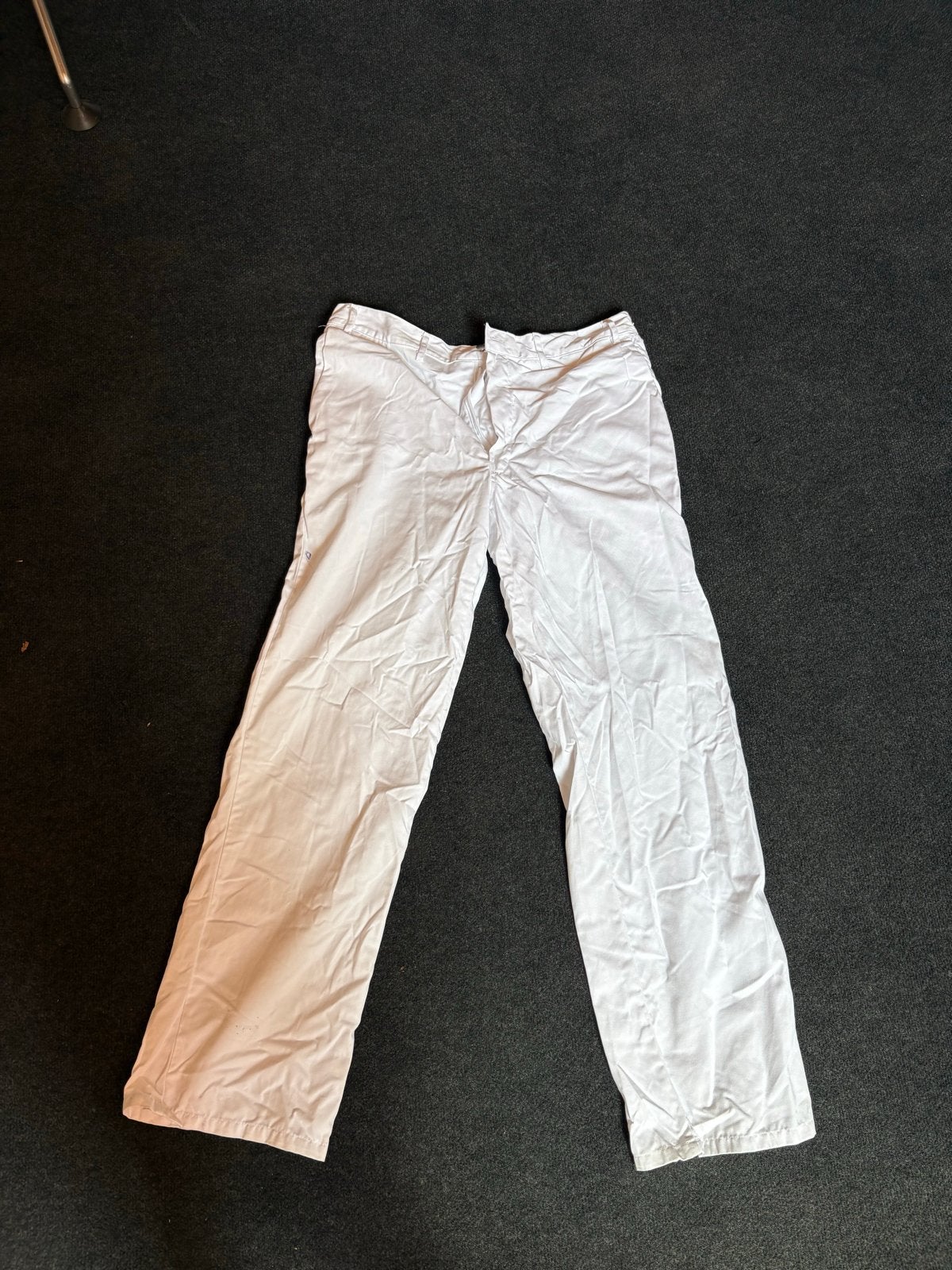 Partij gebruikte (gewassen) Witte werkbroeken 56/58/60/62, Maat 38/40 (M), Wit, Ophalen of Verzenden, Lang