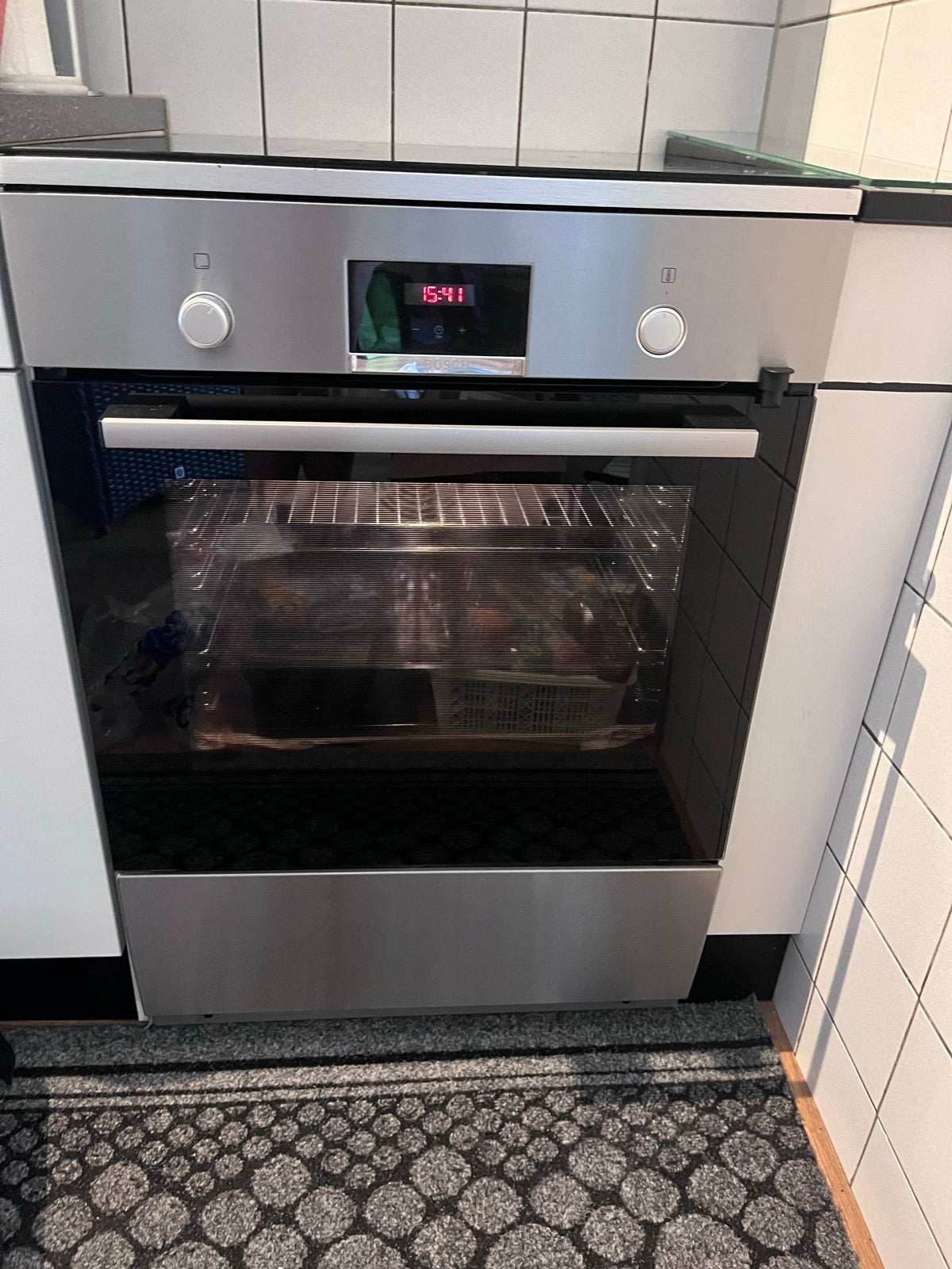 Bosch HLN39A050U Inductiefornuis met Bakoven - 4 Kookzones, Ophalen, Gebruikt, 4 kookzones, Inductie