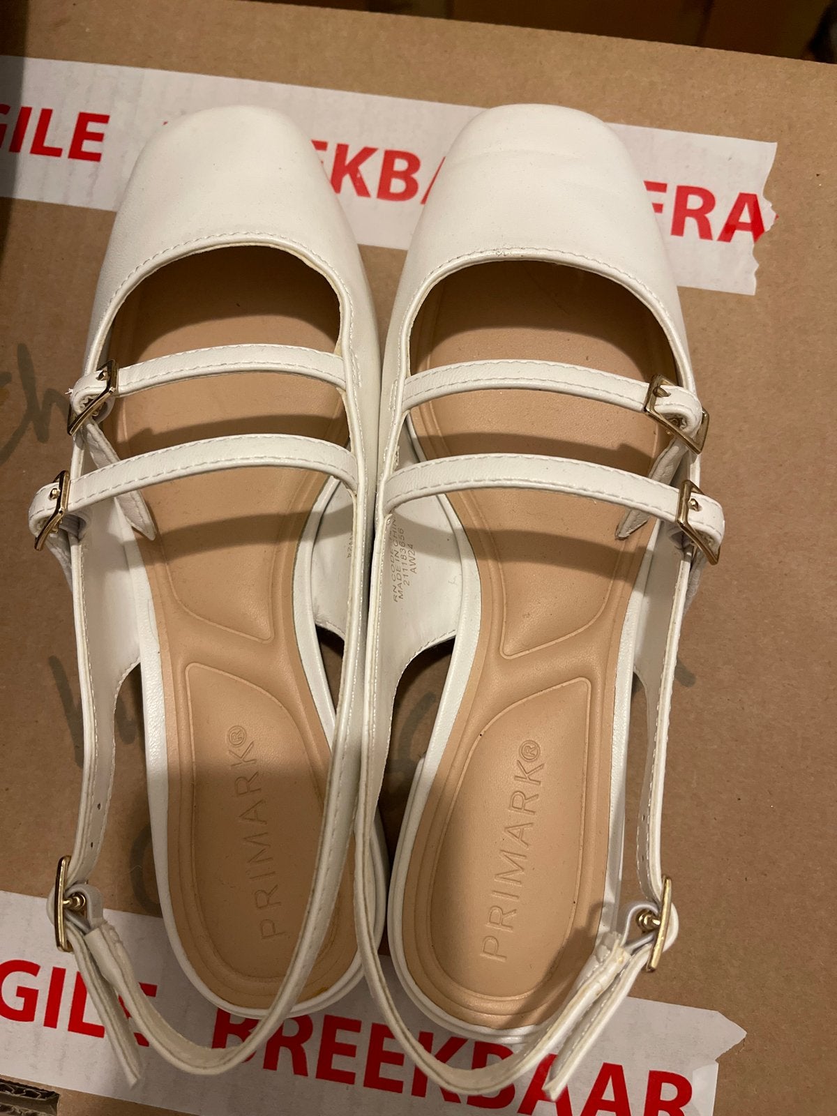 Witte Ballerina's - Maat 36 gratis, Ophalen, Nieuw, Wit, Ballerina's