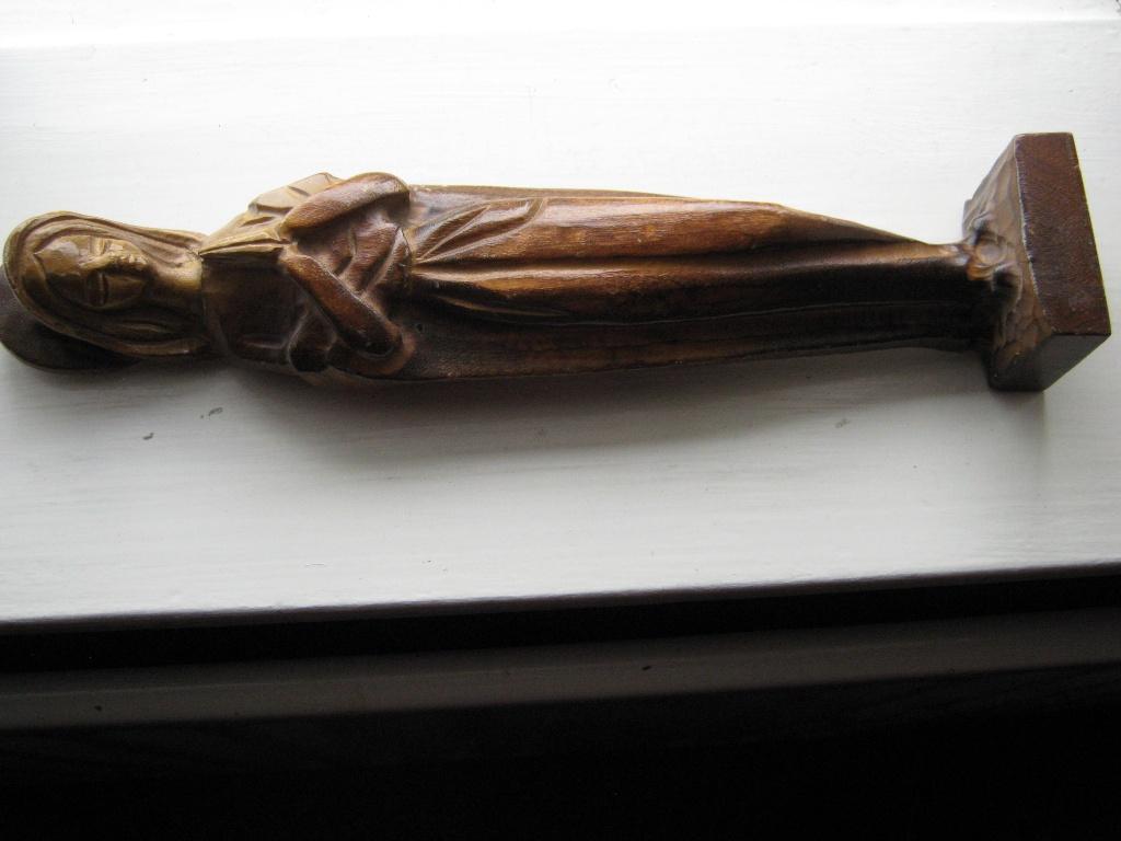 Antiek Houten Madonna, Antiek en Kunst, Antiek | Religie, Verzenden