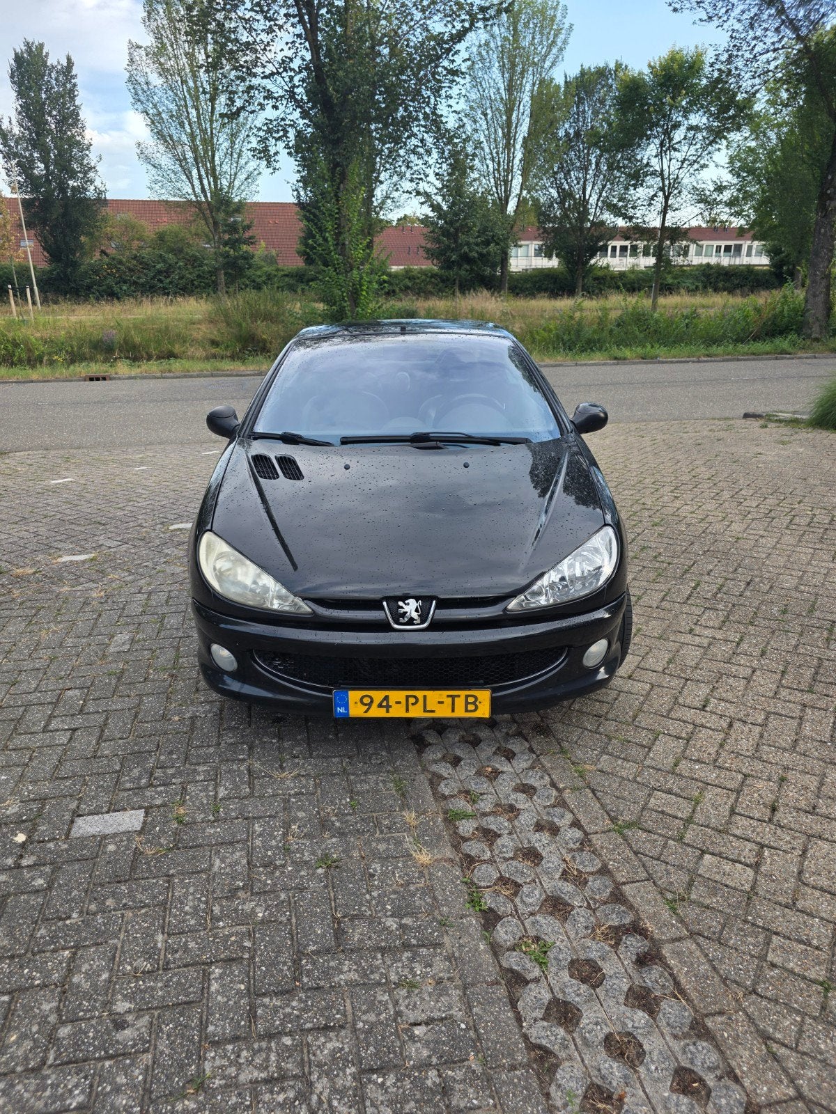 Peugeot 206 CC 1.6 16V Cabrio – 2004 – Zwart – NAP, Voorwielaandrijving, 4 cilinders, Cabriolet, 4 stoelen