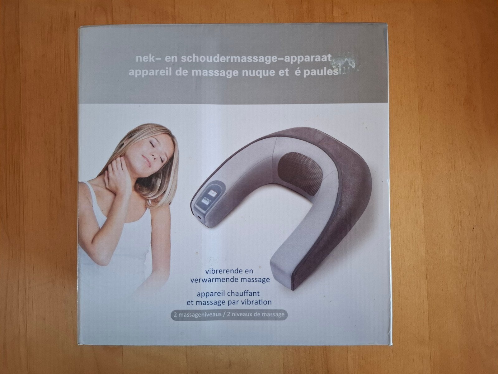 Nek- en schoudermassage-apparaat met warmte en vibratie, Ophalen of Verzenden, Gebruikt, Apparaat
