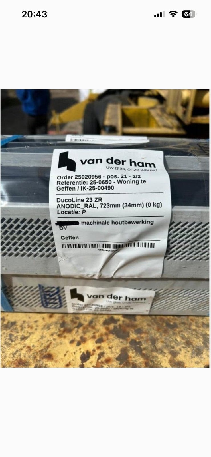 3X DucoLine 23 ZR ANODIC_RAL ventilatieroosters. 723mm nieuw, Ophalen of Verzenden, Nieuw, Ventilator en Afzuiger