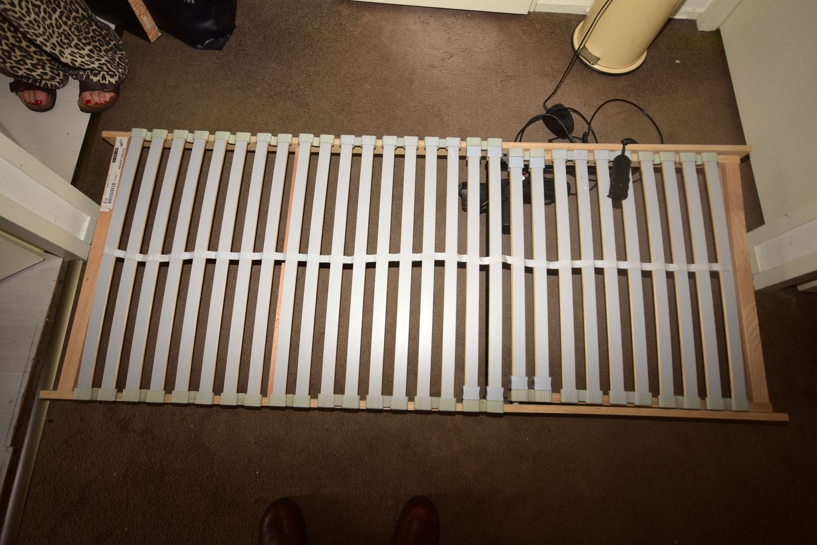 2x elektrisch verstelbare lattenbodems 80x200, Ophalen, Gebruikt, Tweepersoons, 80 cm