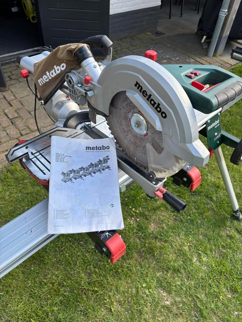 Metabo KGS 305 M Afkortzaag met KSU 401 onderstel, Doe-het-zelf en Verbouw, Ophalen, Zo goed als nieuw