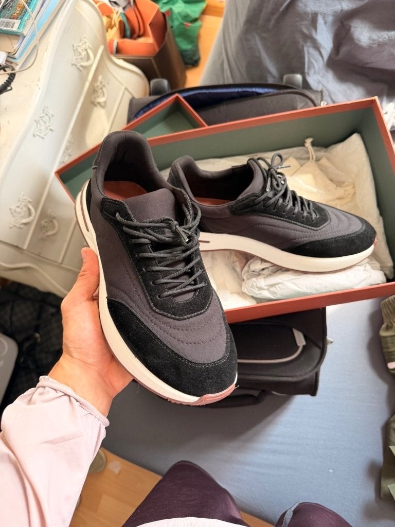 Loro Piana Sneakers Black, Verzenden, Zwart, Nieuw, Sneakers of Gympen