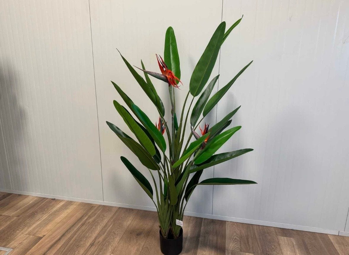 Grote Kunst Strelitzia Plant 160cm- Paradijsvogelbloem, Huis en Inrichting, Woonaccessoires | Kunstplanten en Kunstbloemen, Ophalen