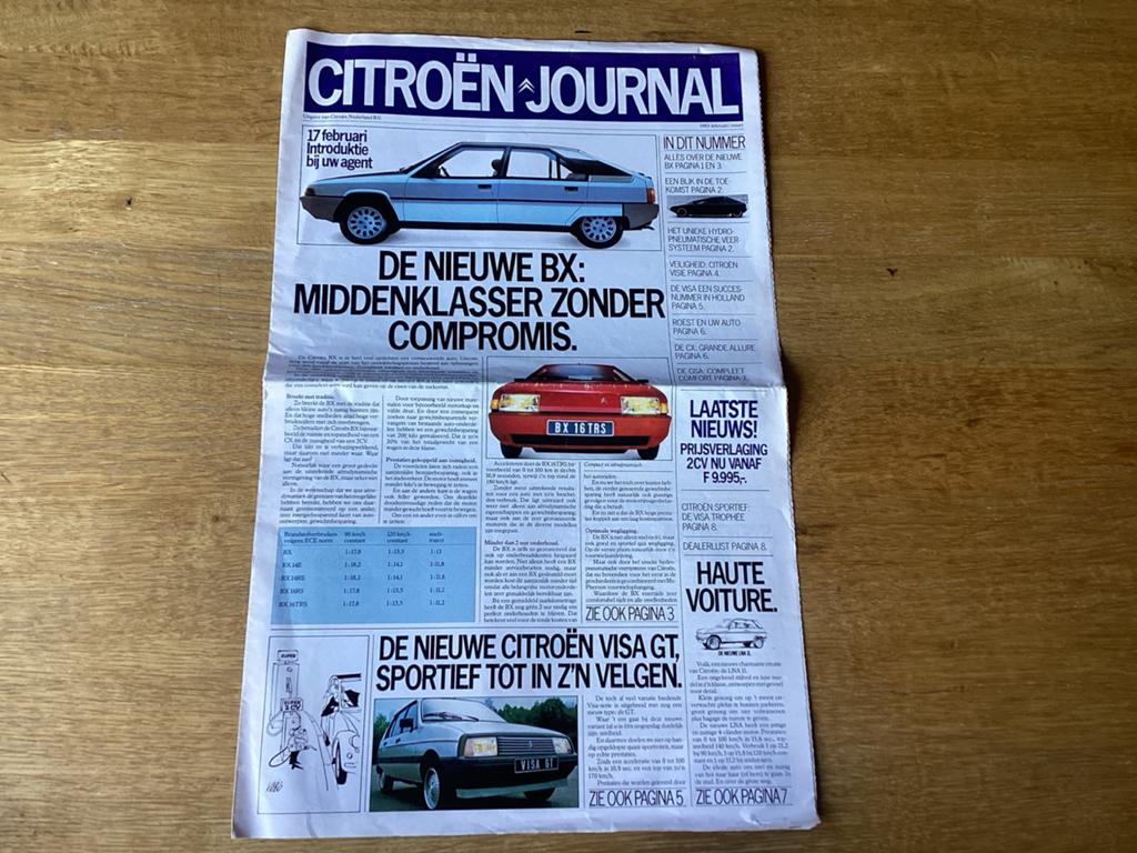 Citroën Journal: De Nieuwe BX - 1983, Ophalen of Verzenden, Zo goed als nieuw, Citroën