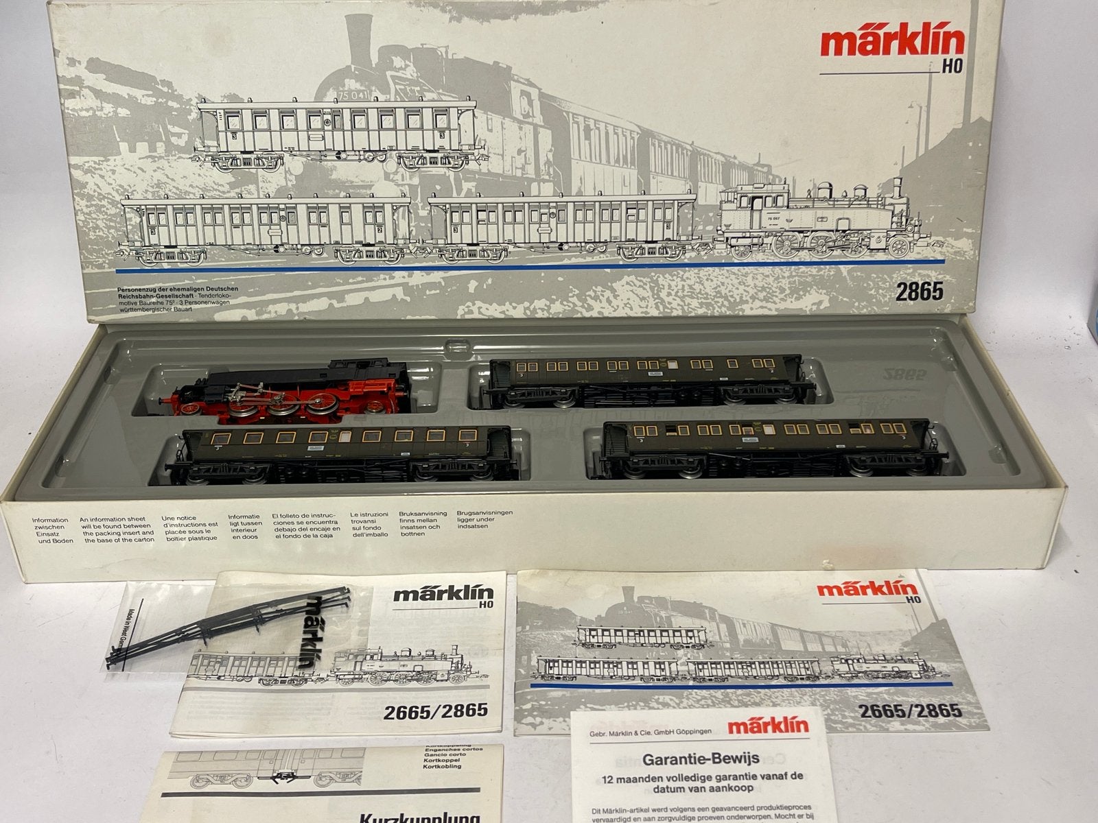 *NIEUWSTAAT* Märklin 2865 Treinset BR 75 DIGITAAL + FIGUREN*, Hobby en Vrije tijd, Wisselstroom, Treinset, Ophalen of Verzenden