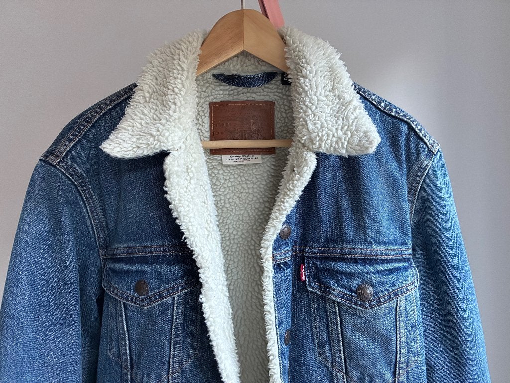 Truckerjacket, Levi's, Blauw, Ophalen of Verzenden, Zo goed als nieuw