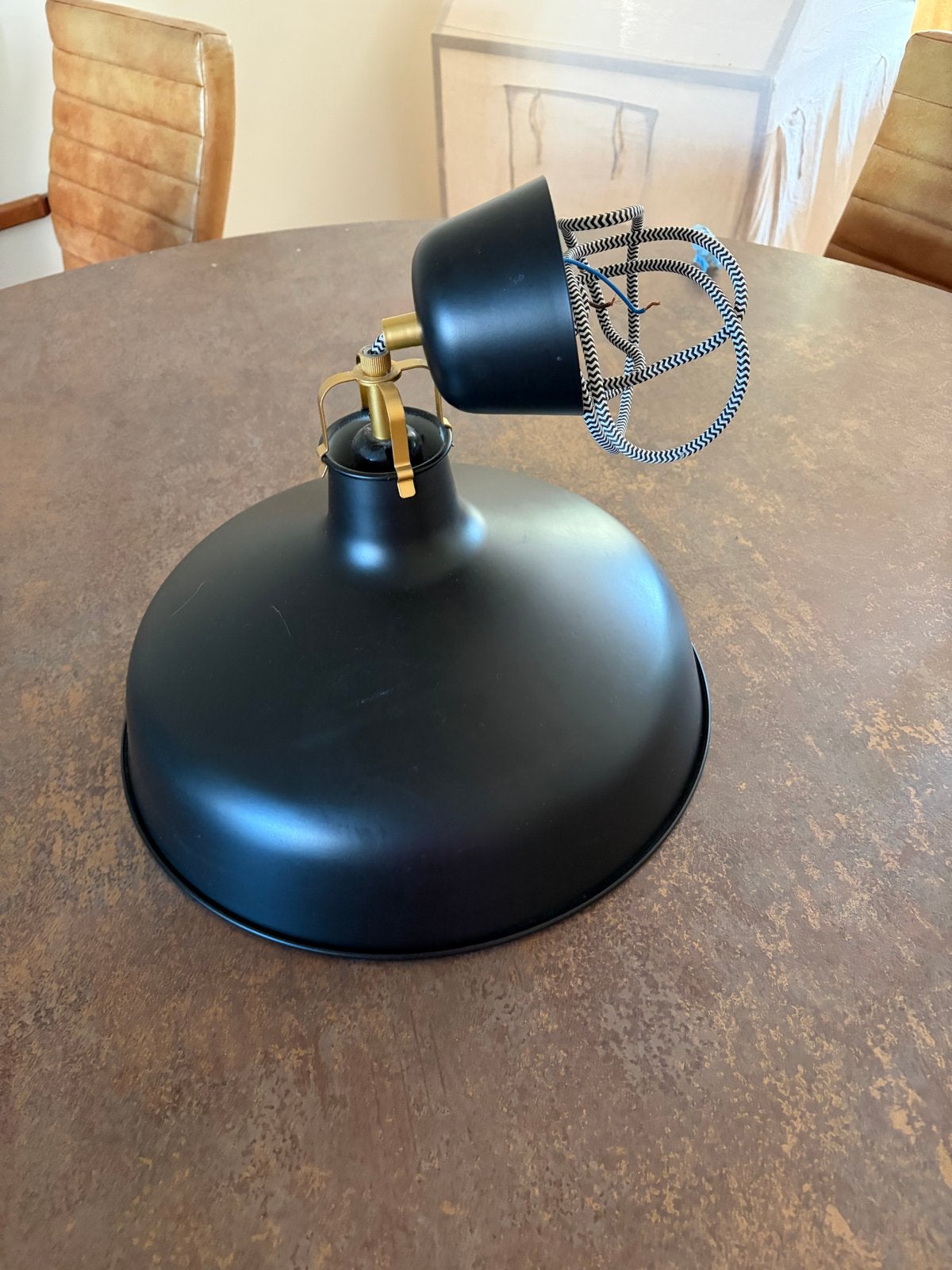 IKEA Ranarp Plafondlamp Zwart - Zo goed als nieuw, Ophalen, Zo goed als nieuw, Metaal, E27 (groot)