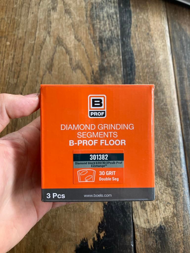 B-PROF diamant schuur segmenten 30 Grit (3 stuks), Ophalen of Verzenden, Gebruikt, Minder dan 700 watt, Overige typen