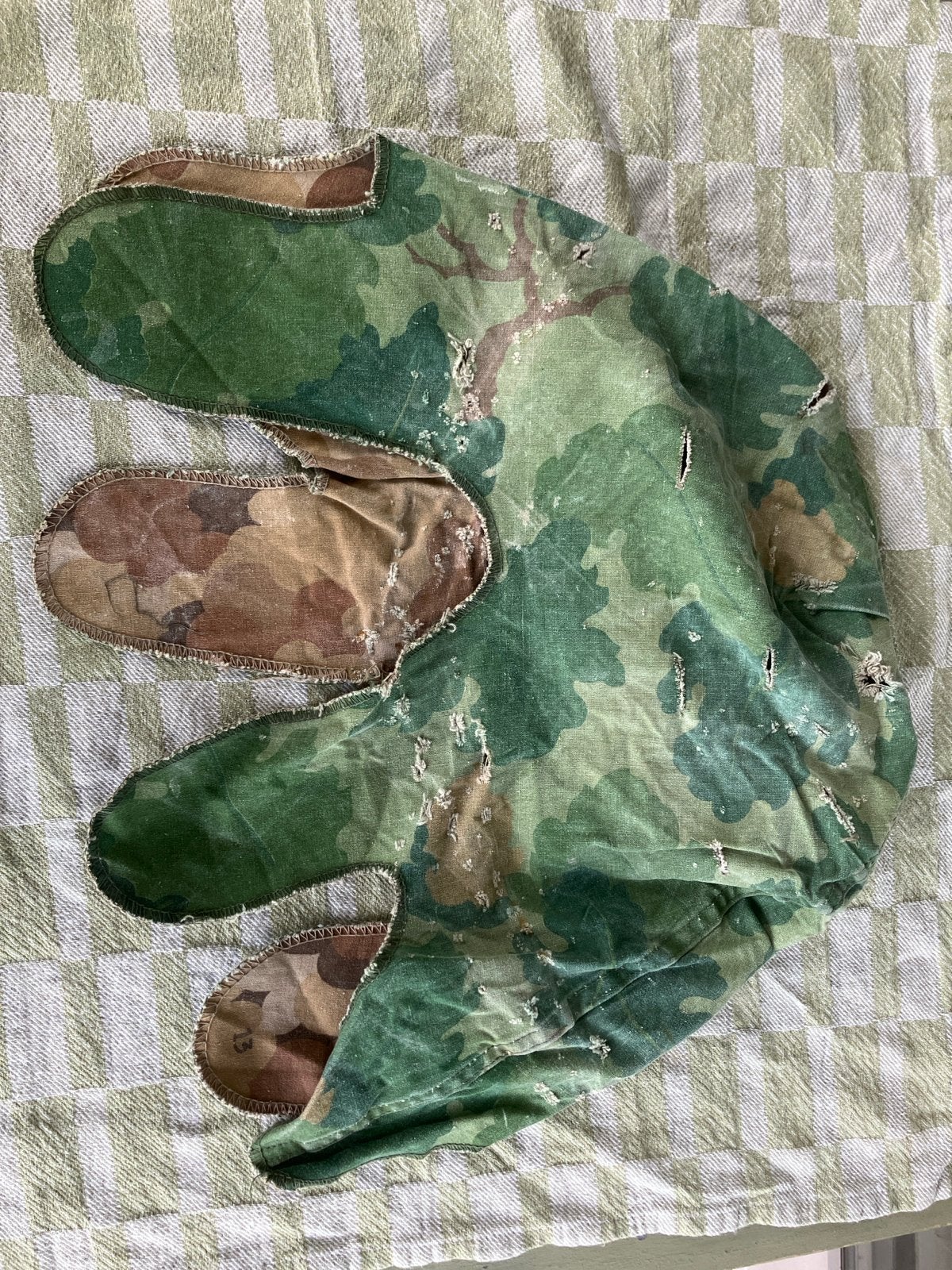 Amerikaanse vietnam M1 helmhoes - datum 1970, Verzenden, Landmacht, Amerika, Helm of Baret