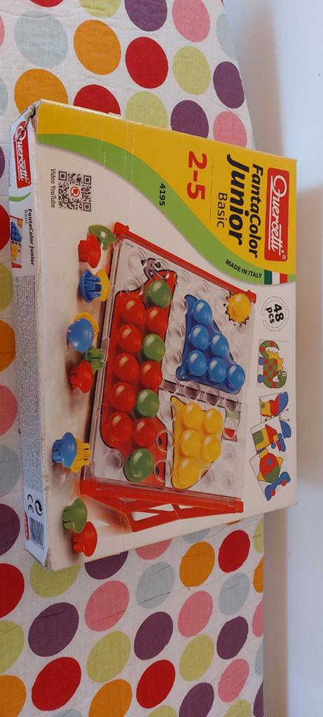 Quercetti FantaColor Junior Basic - Puzzelspel 2-5 jaar, Ophalen of Verzenden, Zo goed als nieuw, Bouwen