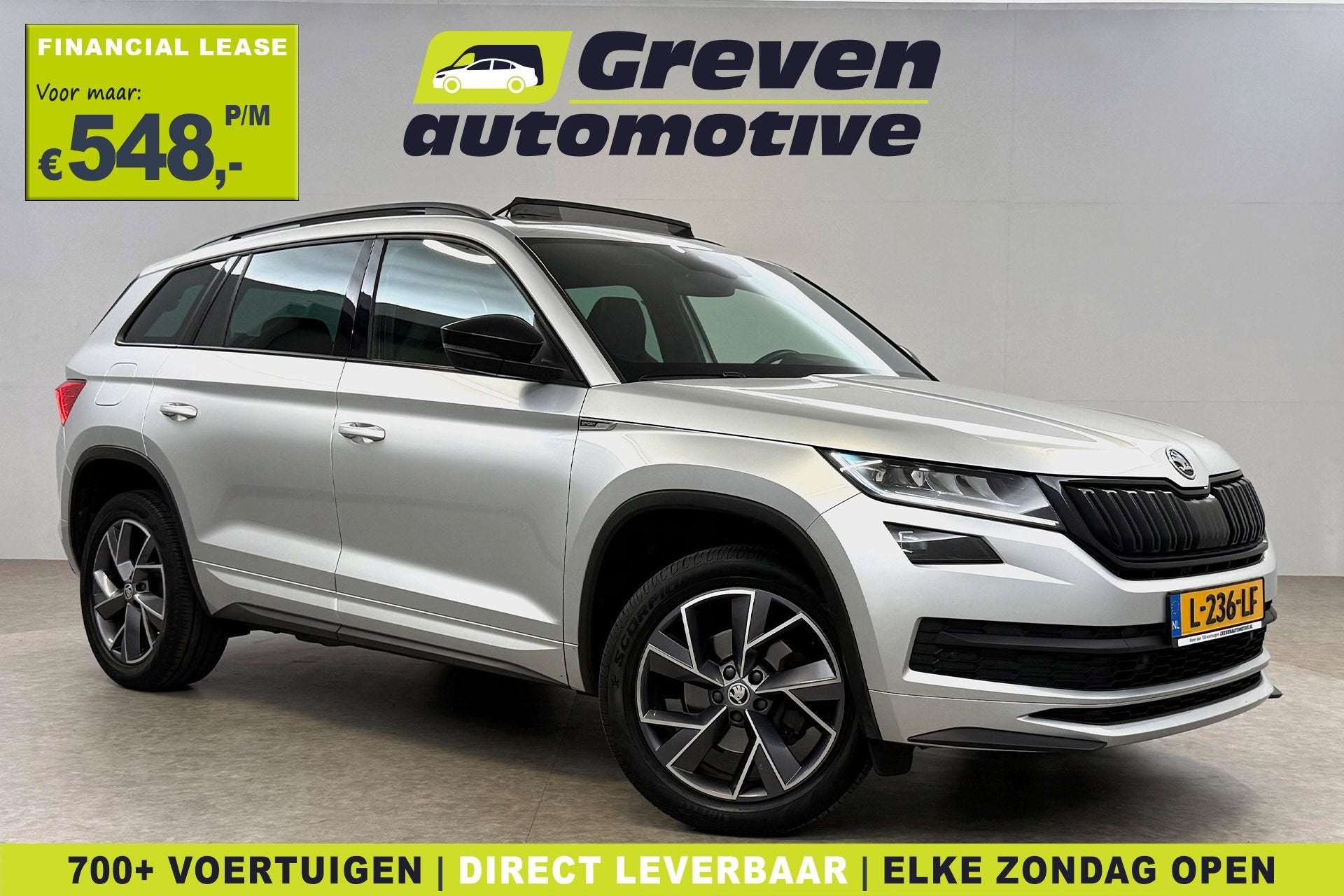 Skoda Kodiaq 1.5 TSI Sportline 7p. | Pano | Camera | Virtual, Auto's, Euro 6, 4 cilinders, 150 pk, 7 stoelen