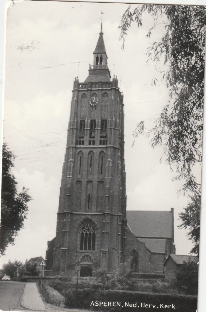 Asperen (Gld.) - Ned. Herv. Kerk., Ophalen of Verzenden, 1960 tot 1980, Gelopen, Gelderland