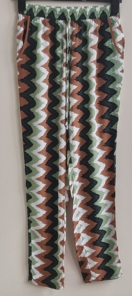 Hailys groen/bruine zomerse broek mt. S, Ophalen of Verzenden, Zo goed als nieuw, Hailys, Maat 36 (S)