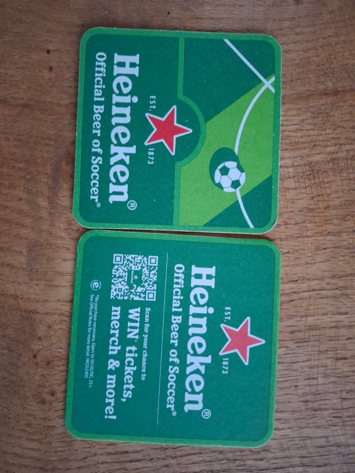 Heineken bierviltje., Verzamelen, Ophalen of Verzenden, Viltje(s), Heineken