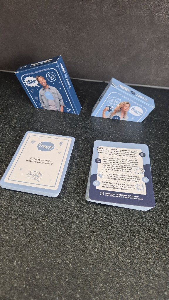 Het Eerlijke Familiespel, Praat of Daad. 6B15, Hobby en Vrije tijd, Gezelschapsspellen | Kaartspellen, Tweedehands verkoop, Tweedehands verkoop