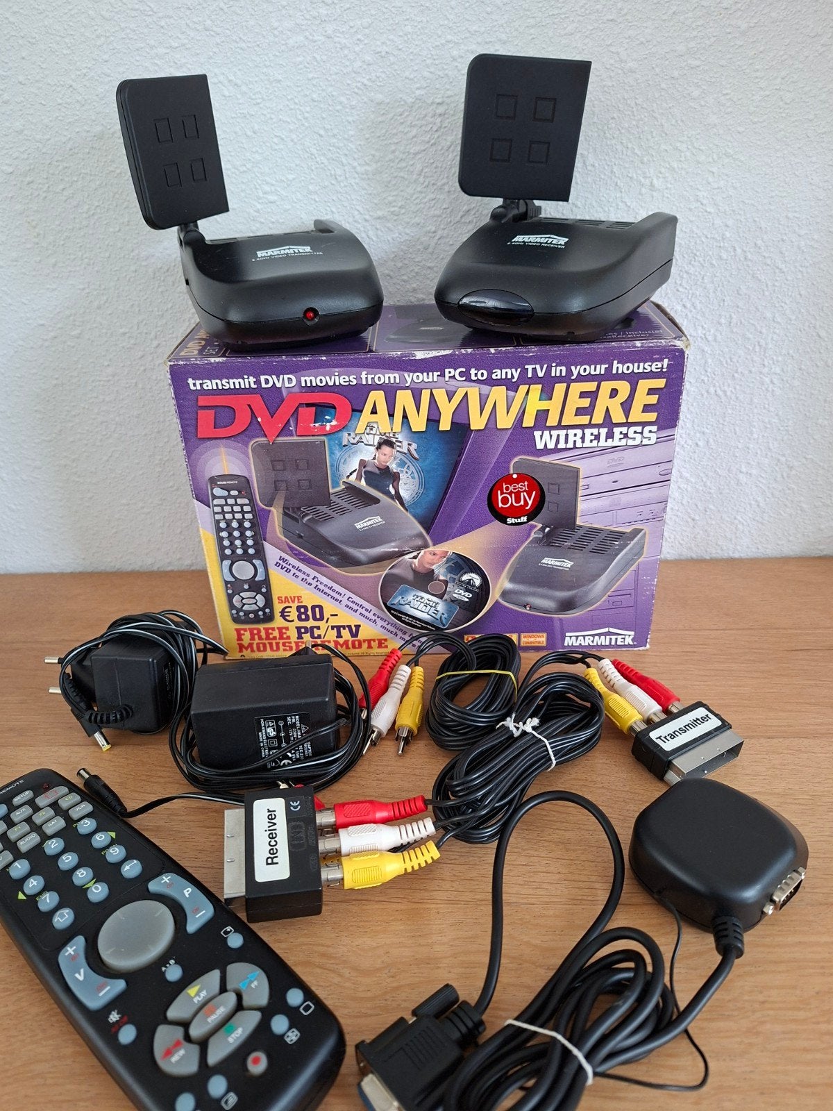 Marmitek DVD Anywhere Wireless - Draadloze Videozender, Ophalen, Zo goed als nieuw, Dvd-speler, Overige merken