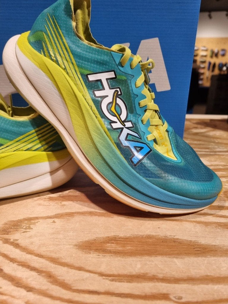 012. Hoka Rocket X2, Sport en Fitness, Overige merken, Gebruikt, Hardloopschoenen, Verzenden