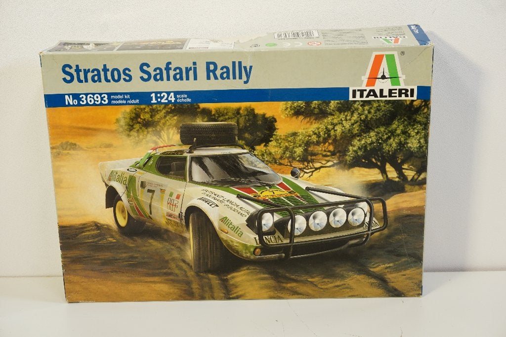 Italeri 1/24 Lancia Stratos Safari Rally Alitalia Bouwpakket, Groter dan 1:32, Ophalen of Verzenden, Zo goed als nieuw, Italeri