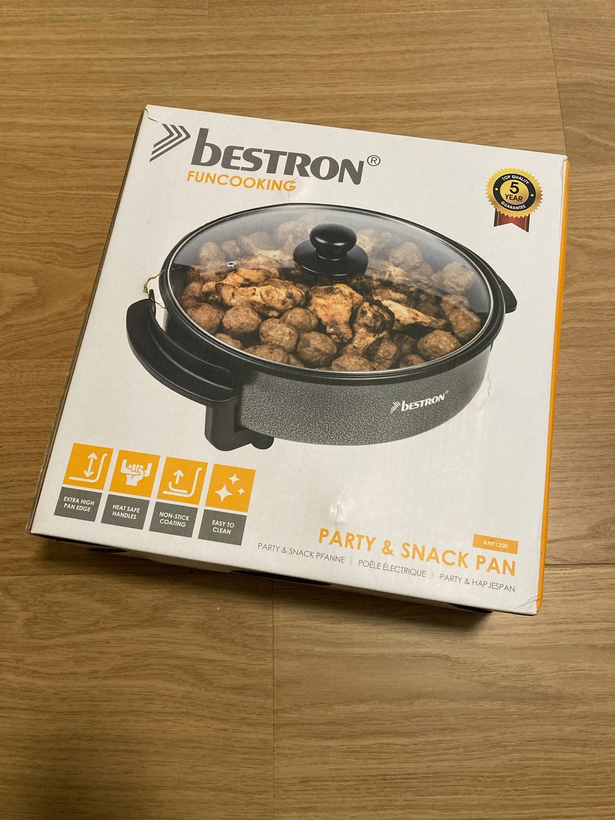 Bestron FunCooking Party & Snack Pan AHP1200 - Nieuw, Ophalen of Verzenden, Nieuw