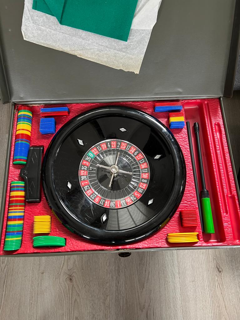 Vintage Roulette Spel in Koffer - Compleet, Ophalen, Gebruikt