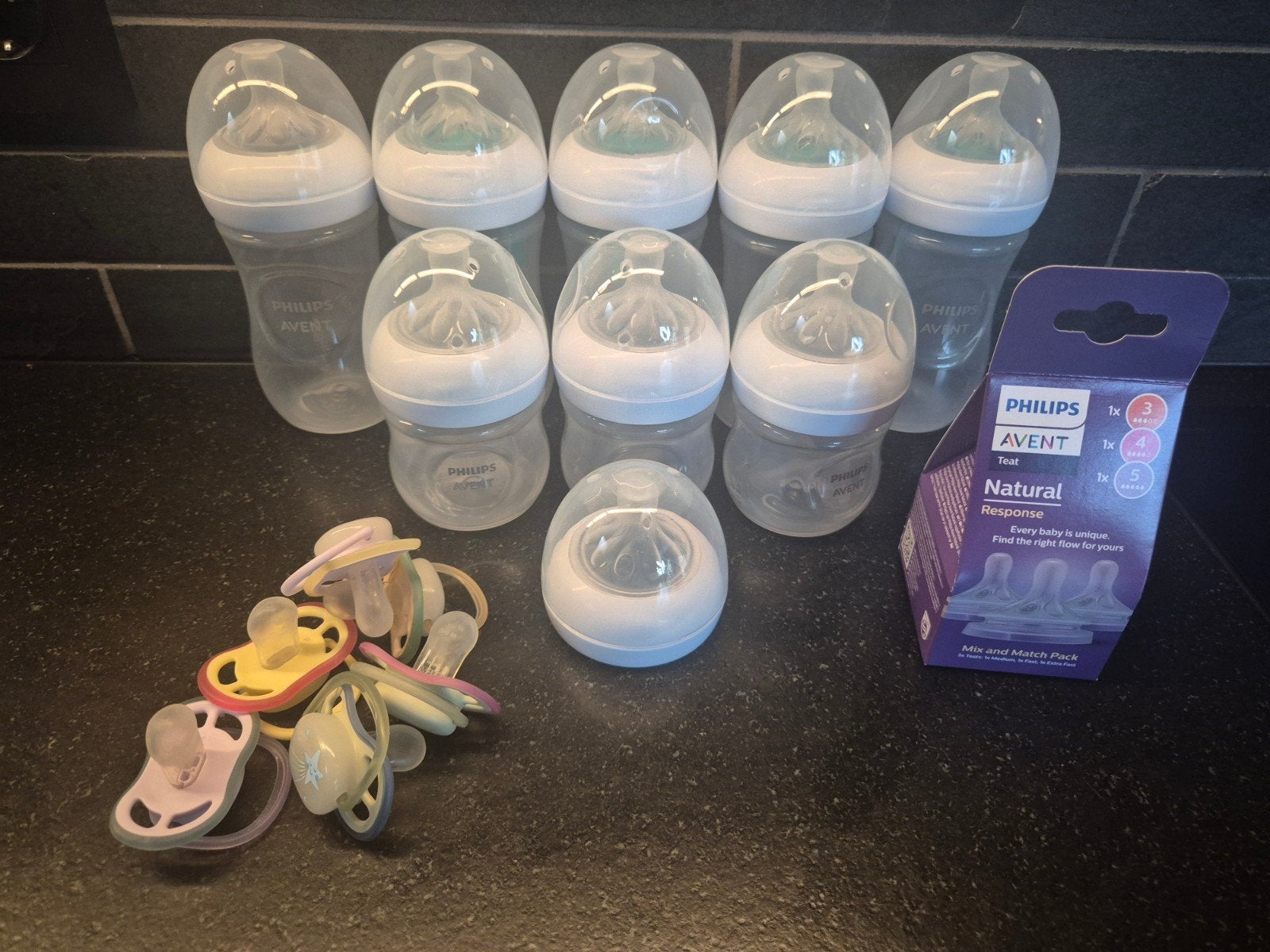 Philips Avent babyflessen en fopspenen set, Ophalen of Verzenden, Zo goed als nieuw
