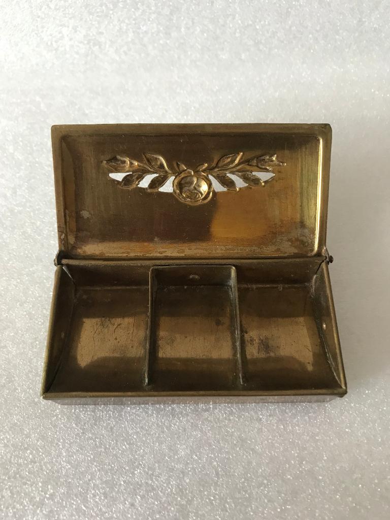 Postzegel doosje koper, Antiek en Kunst, Antiek | Koper en Brons, Ophalen of Verzenden, Koper