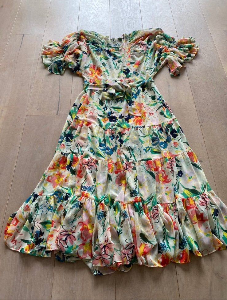 Ted baker jurk maat 2 M nieuwstaat, Maat 38/40 (M), Wit, Ophalen of Verzenden, Zo goed als nieuw