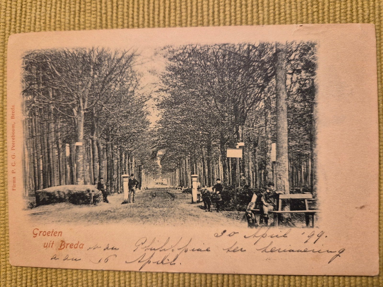Ginnekenweg Breda? 1899, Ophalen of Verzenden, Voor 1940, Overige onderwerpen
