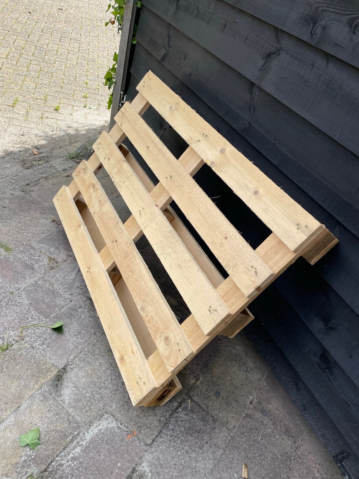 Gratis nieuwe dikke pallet, Doe-het-zelf en Verbouw, Hout en Planken, Ophalen, Nieuw, 50 mm of meer, Pallet