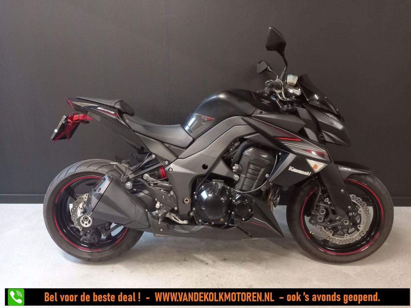 KAWASAKI Z1000 ABS (bj 2012) Black Edition - Weinig KM !, 4 cilinders, Bedrijf, Onbekend, KAWASAKI