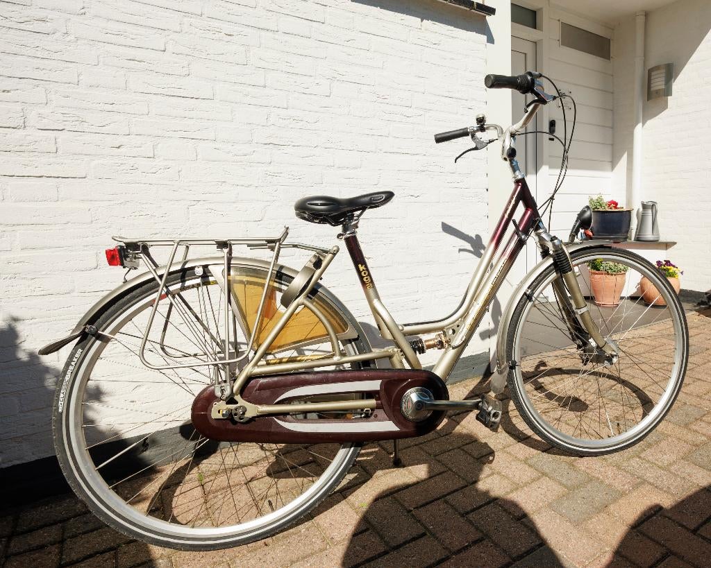 Koga  damesfiets met  versnellingen, Gebruikt, 47 tot 50 cm, Versnellingen, Trommelrem