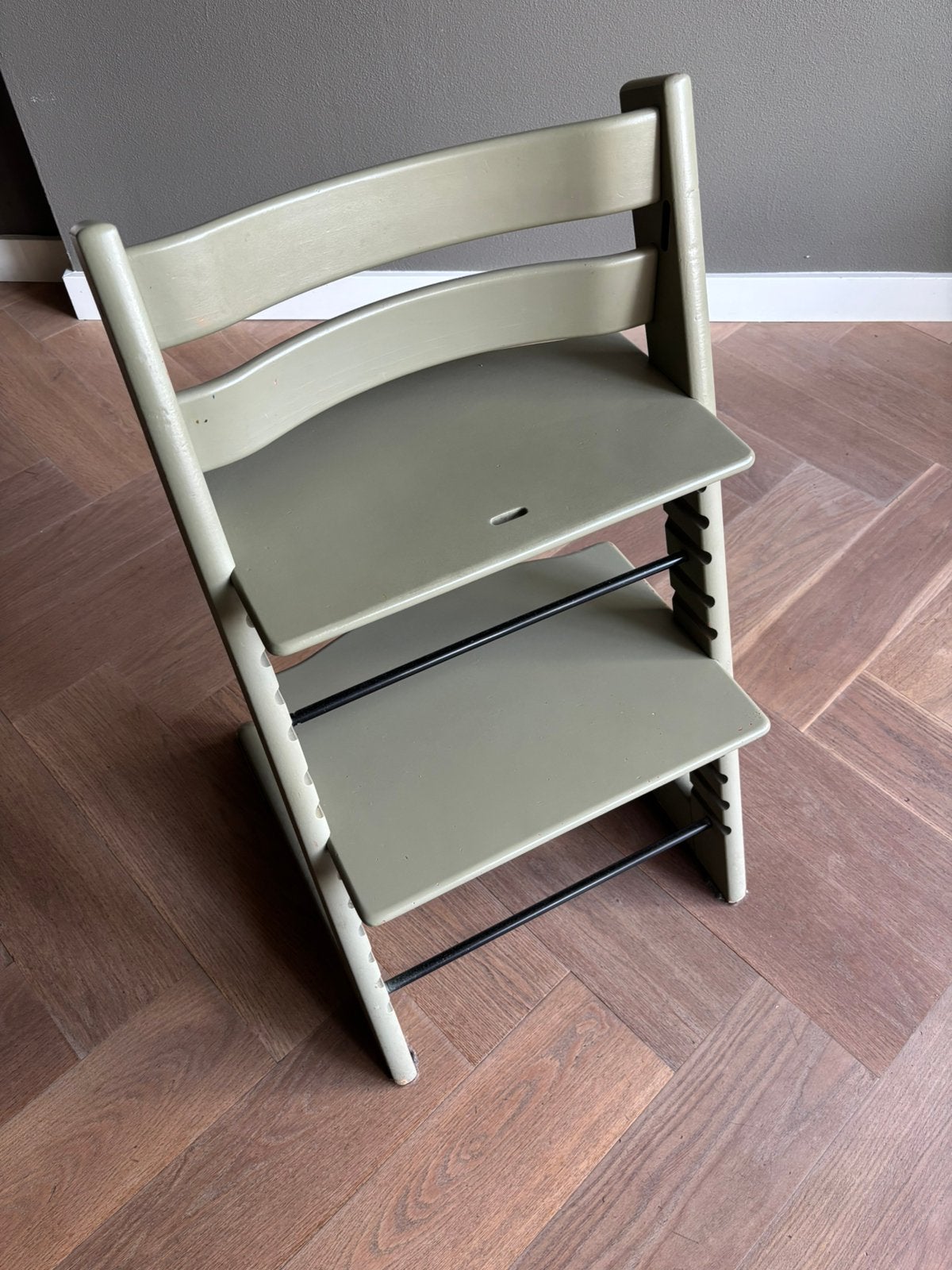Trip trap stoel groen, Kinderen en Baby's, Kinderstoelen, Ophalen, Gebruikt, Meegroeistoel